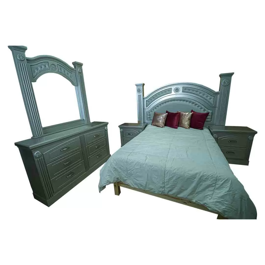 Recamara Santa Anna plata king size - Imagen 2