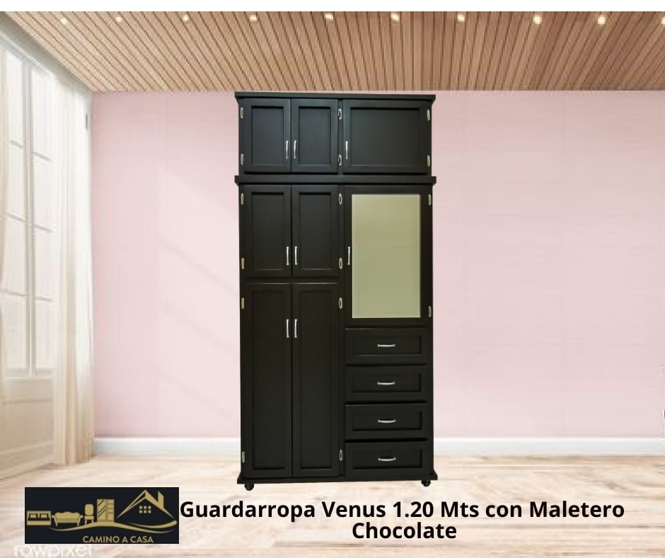 Guardarropa Venus 1.20 mts con maletero
