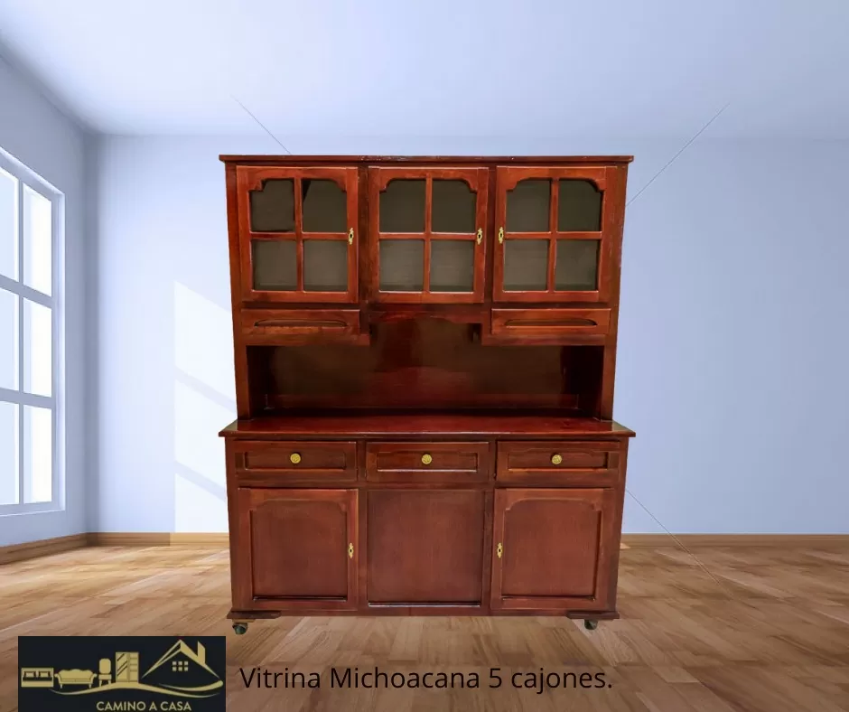 Vitrina michoacana 5 cajones